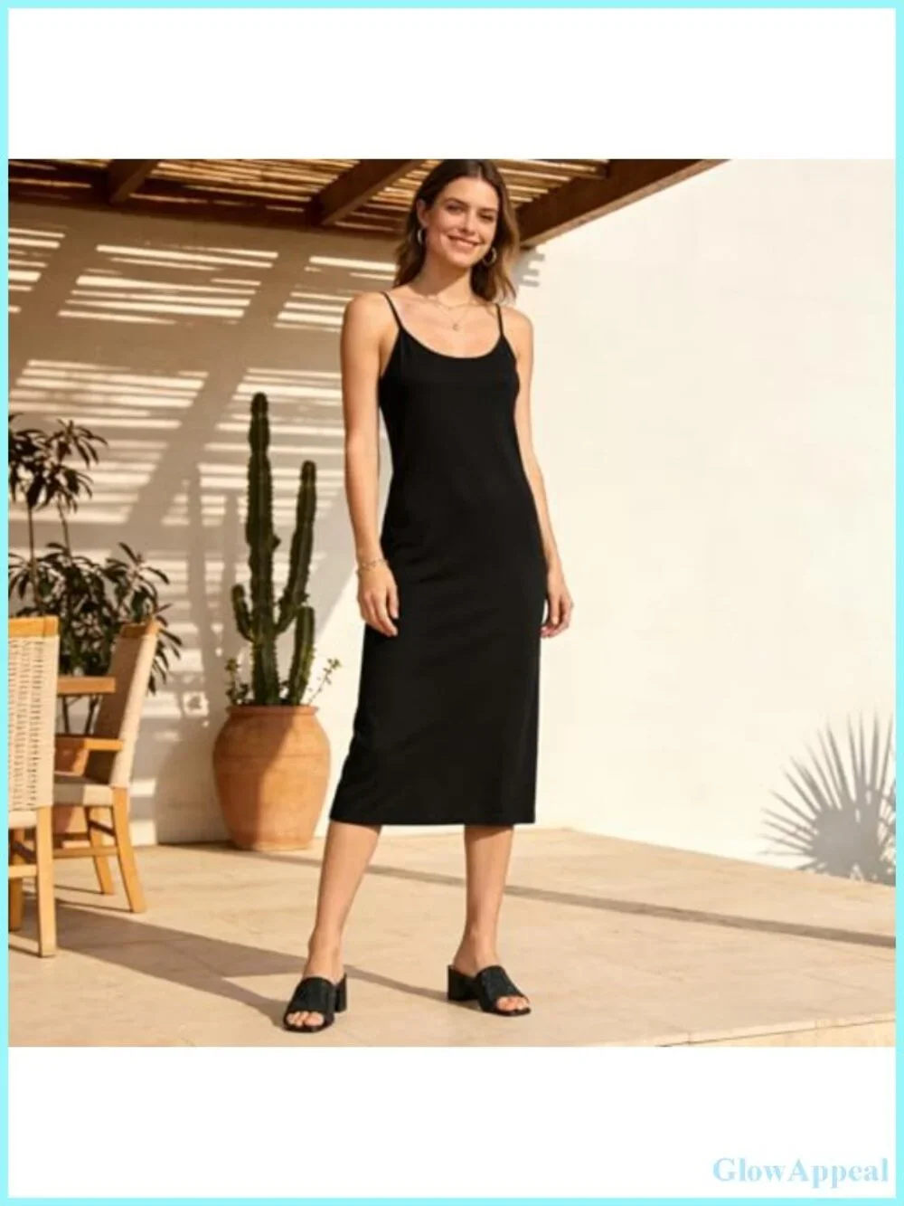 Woven Square Toe Block Heel Slip On Sandals Summer Beach Mules